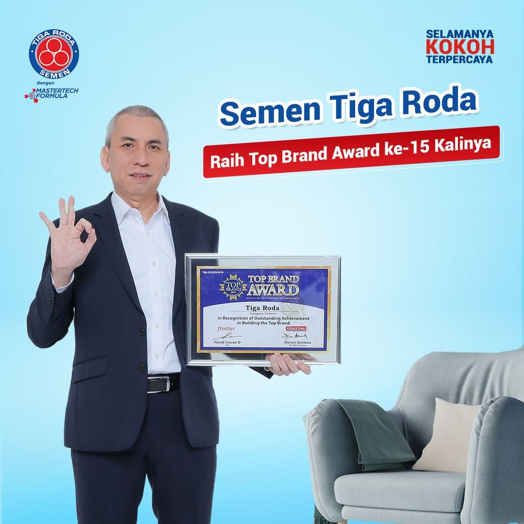 Semen Tiga Roda Dapat Penghargaan Top Brand ke-15